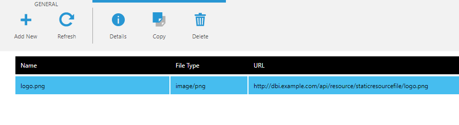 Note or copy the URL to the file