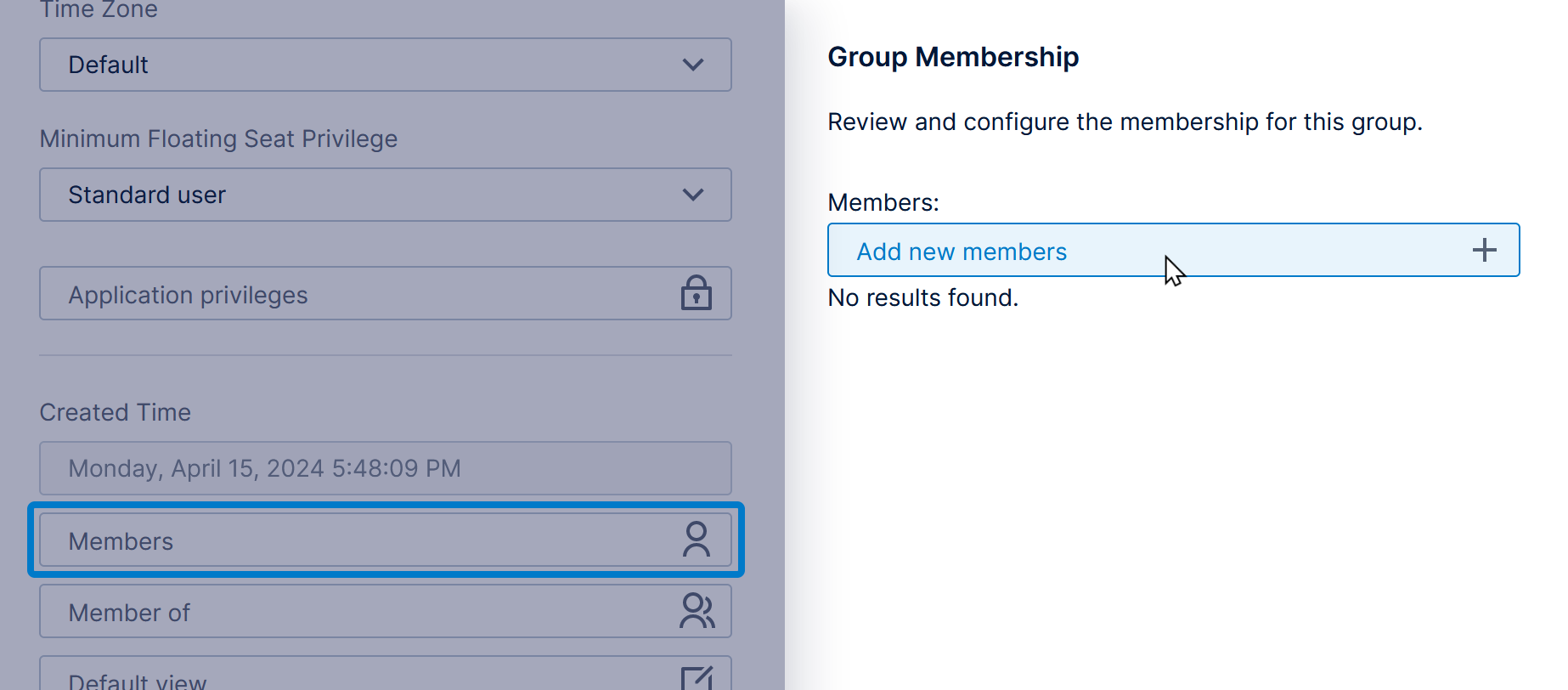 Editing group membership