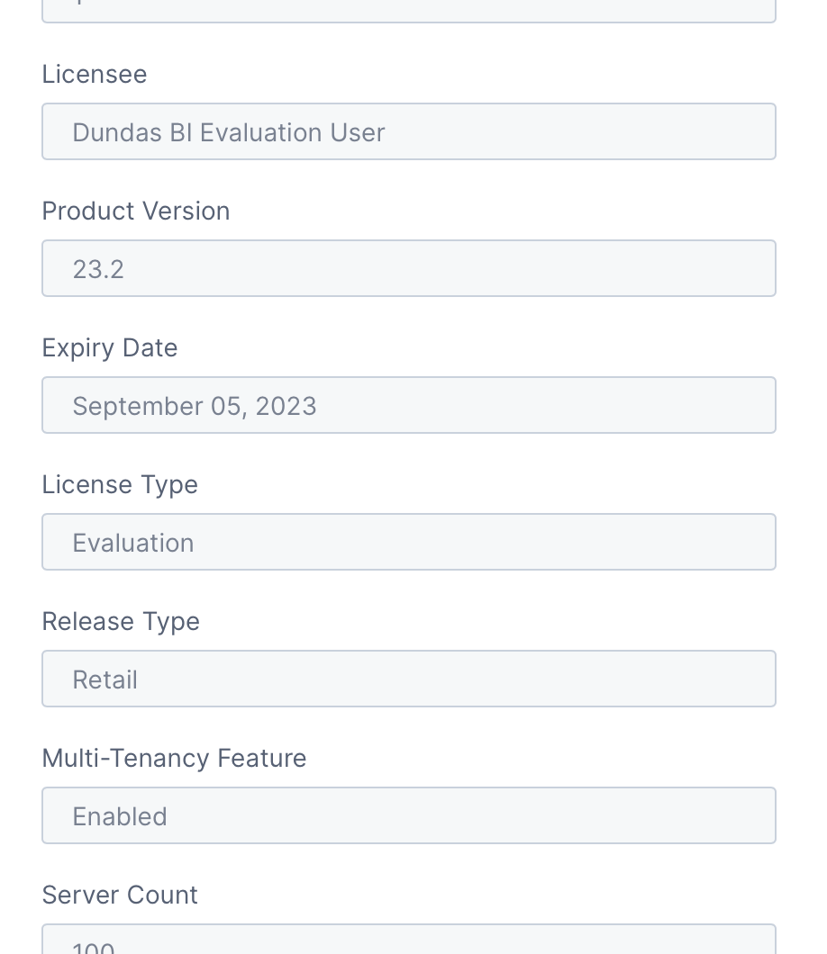 License details