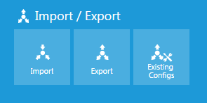 Import/Export options