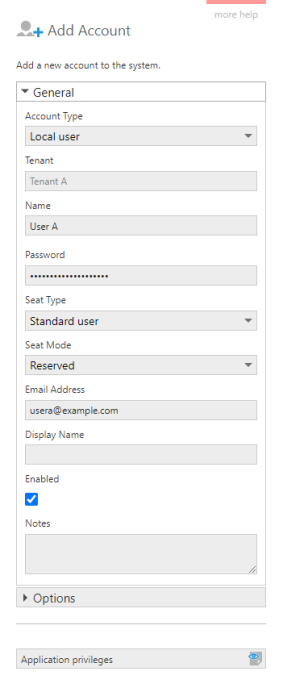 Add User A account to Tenant A