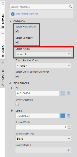 Change the Select Action to Zoom In