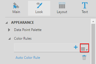 Color rules menu
