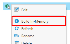 Build from the context menu