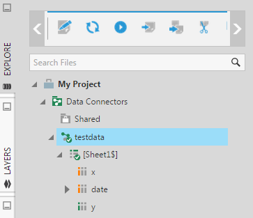 Auto-generated data connector for Excel file