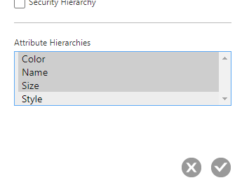 Attribute hierarchies