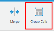 Group Cells toolbar icon