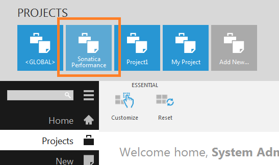 Switch to the migrated project in Dundas BI