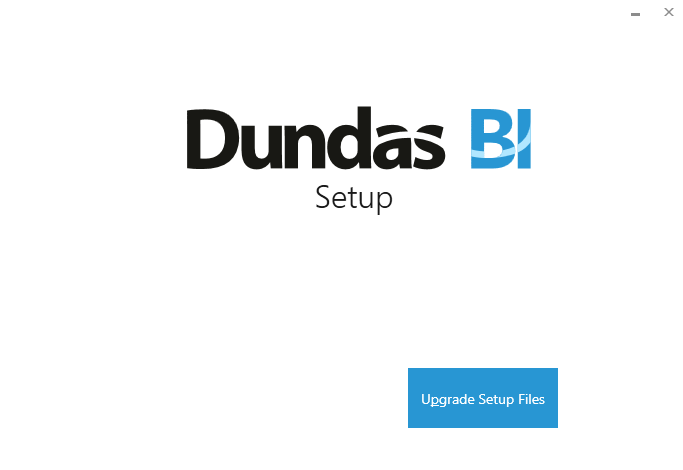 Dundas BI Setup Upgrade
