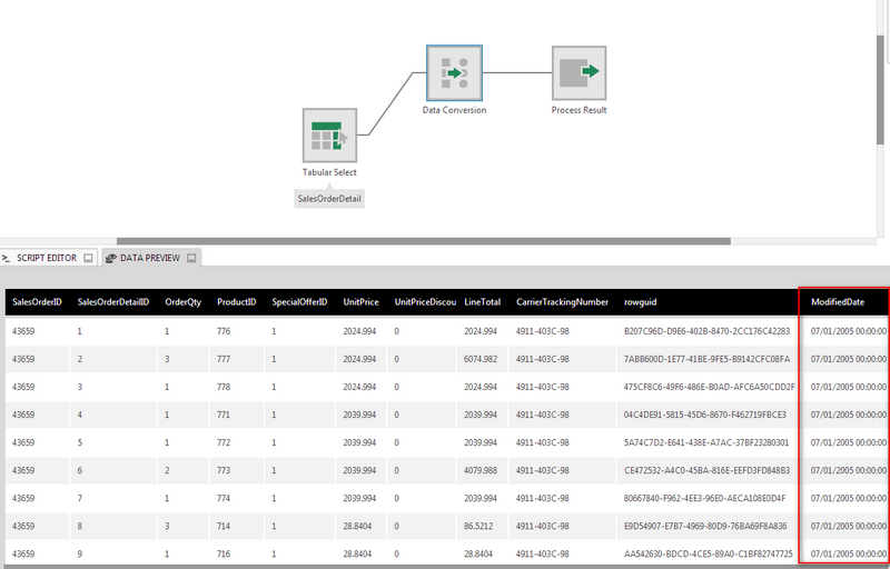 Sample output