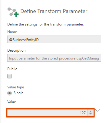 Edit a parameter