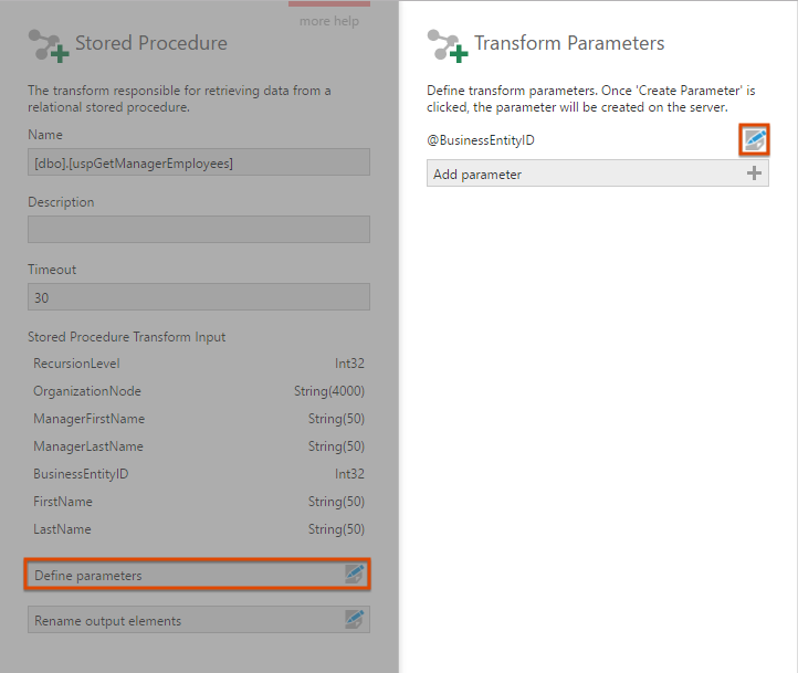 Define parameters