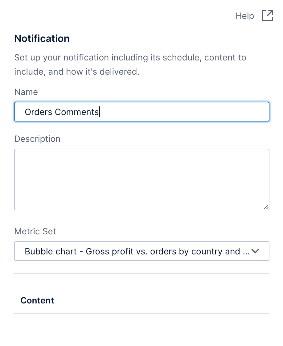 Note-based notification setup