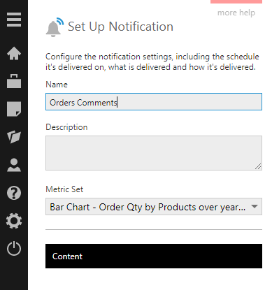 Note-based notification setup