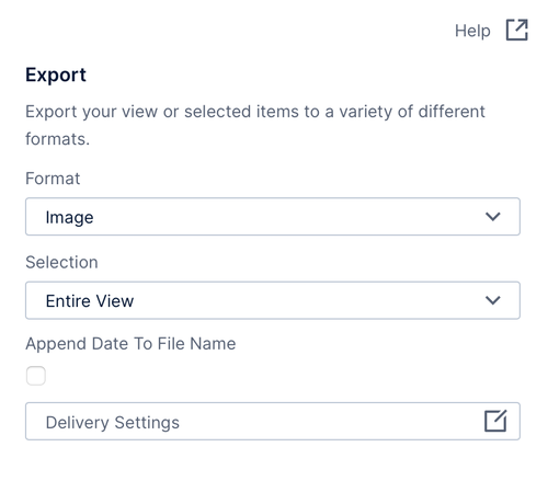 Export entire view as an image