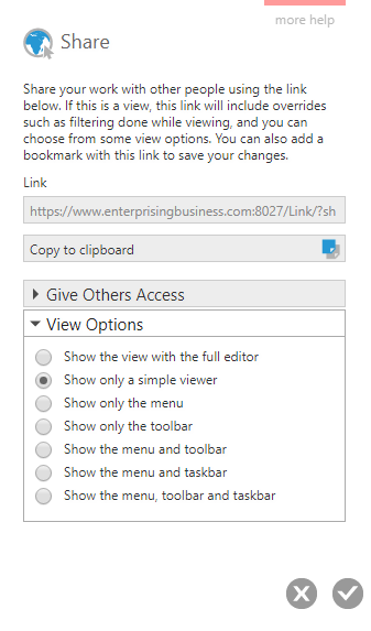 Choose a viewer configuration option