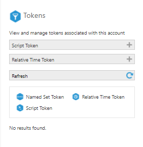 Manage tokens