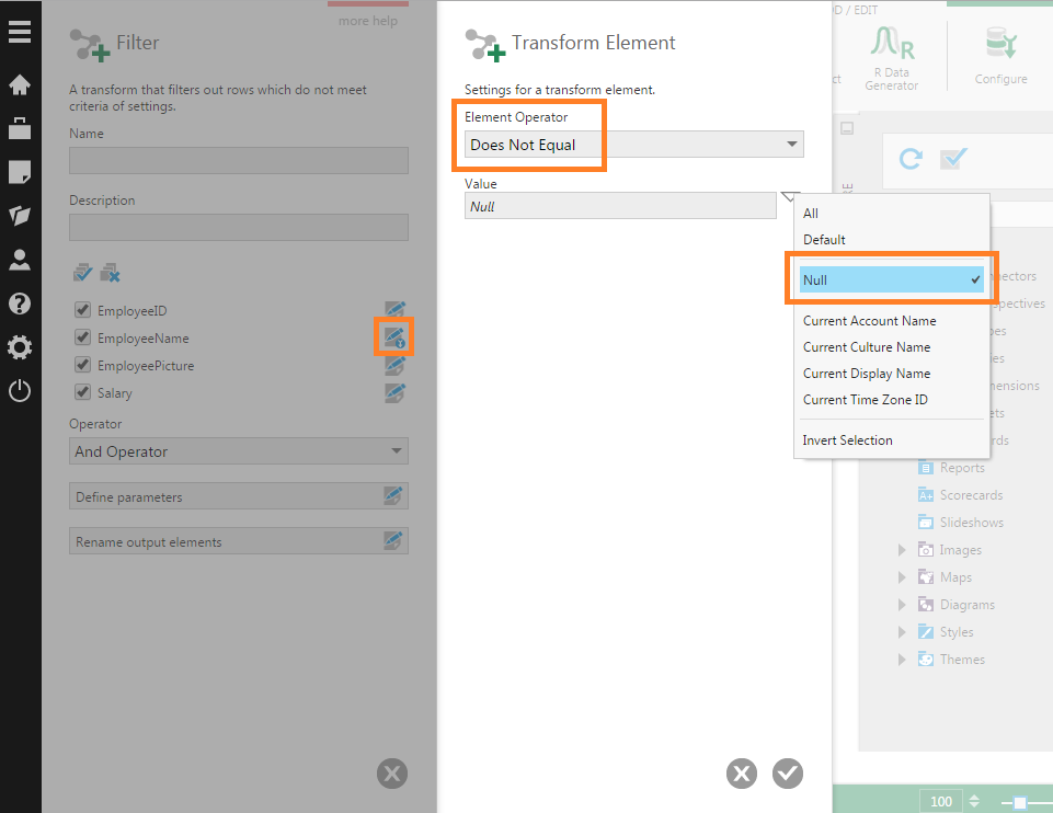 Filtering out Null values