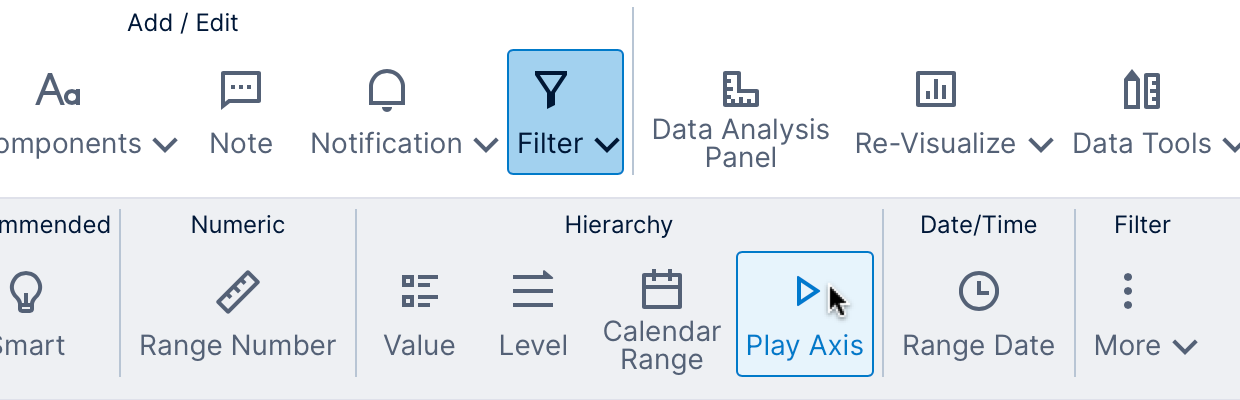 Add the play axis