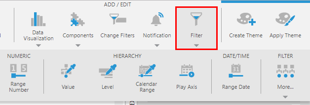 Add a member value filter