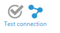 Twitter data connector test connection button