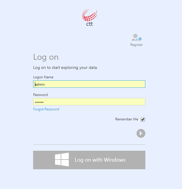 Login logo changed