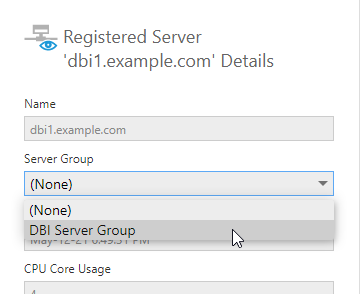 Assign it to a server group