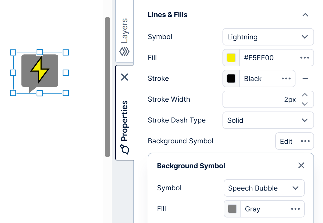 Combining two custom symbols in a state's style