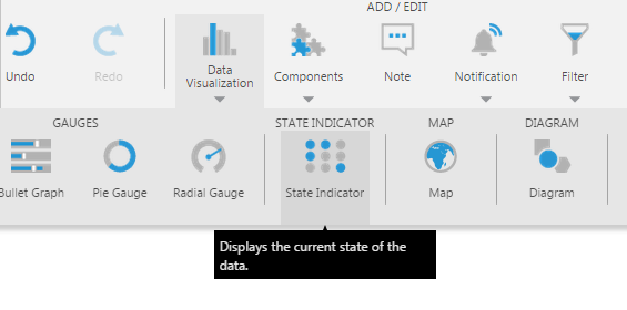 Add a state indicator from the toolbar