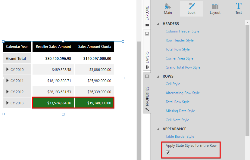 Using a table visualization Data Visualizations Documentation