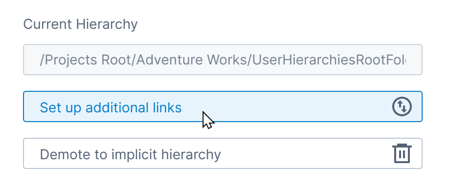 Set up additional links