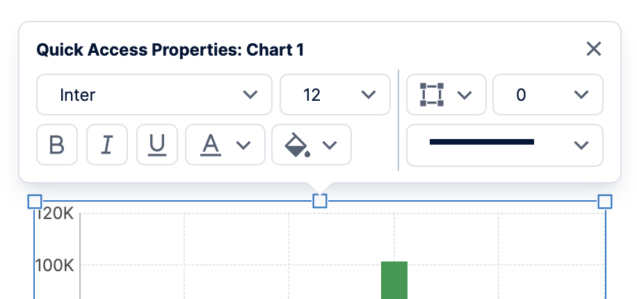 Quick Access Properties panel
