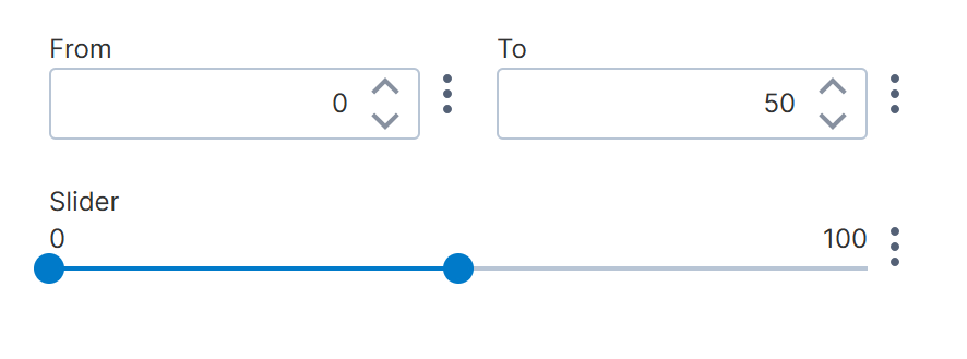 Numeric filter examples