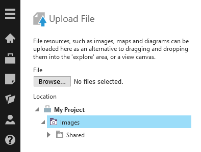 Upload File dialog