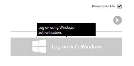 Log on using Windows