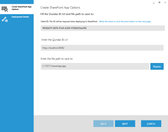 Create SharePoint App Options