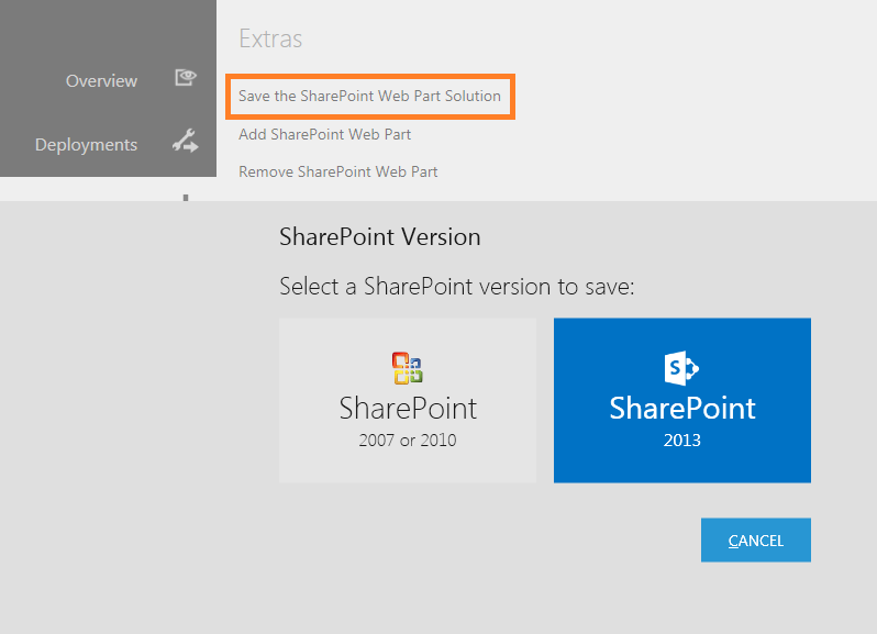 SharePoint Version Selector