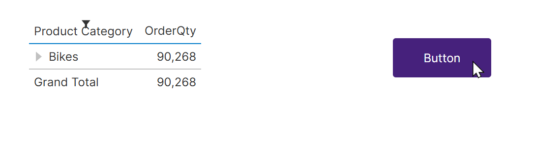 Click the button to filter the table