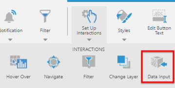 Click Set Up Interactions and select Data Input