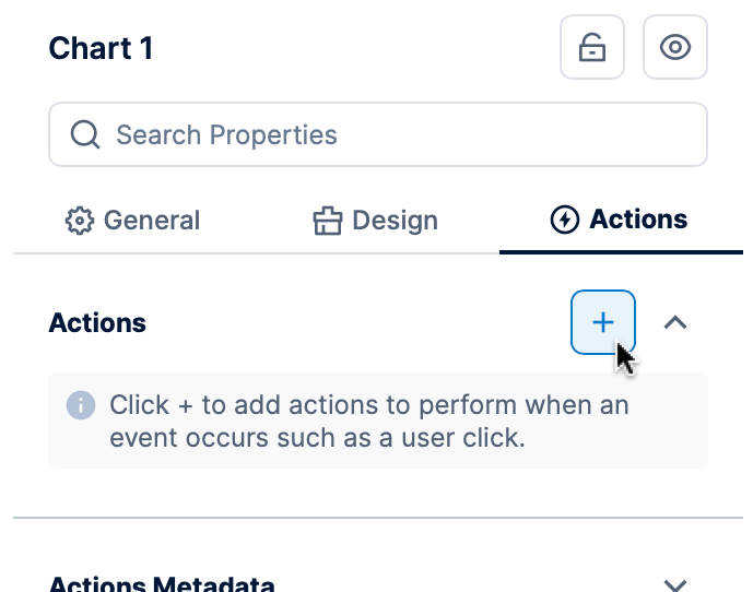 Expand the actions list