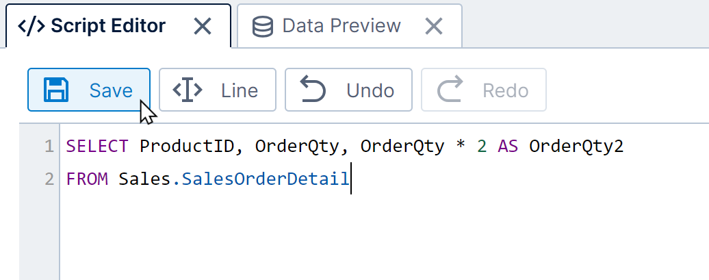 Enter the query
