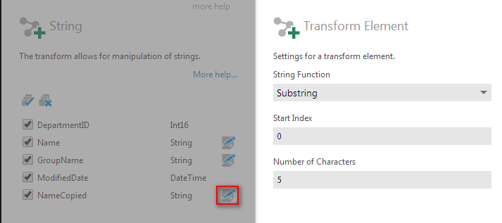 A second string function for the same column