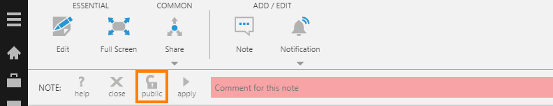 Click the padlock icon to switch between security options