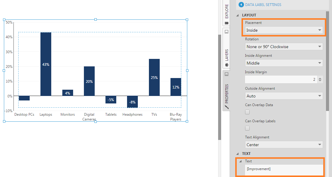 Bar Chart Labels Excel