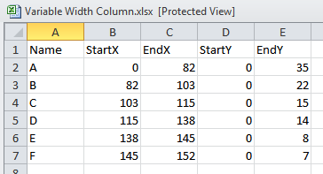 Excel 2013 Bar Chart Width