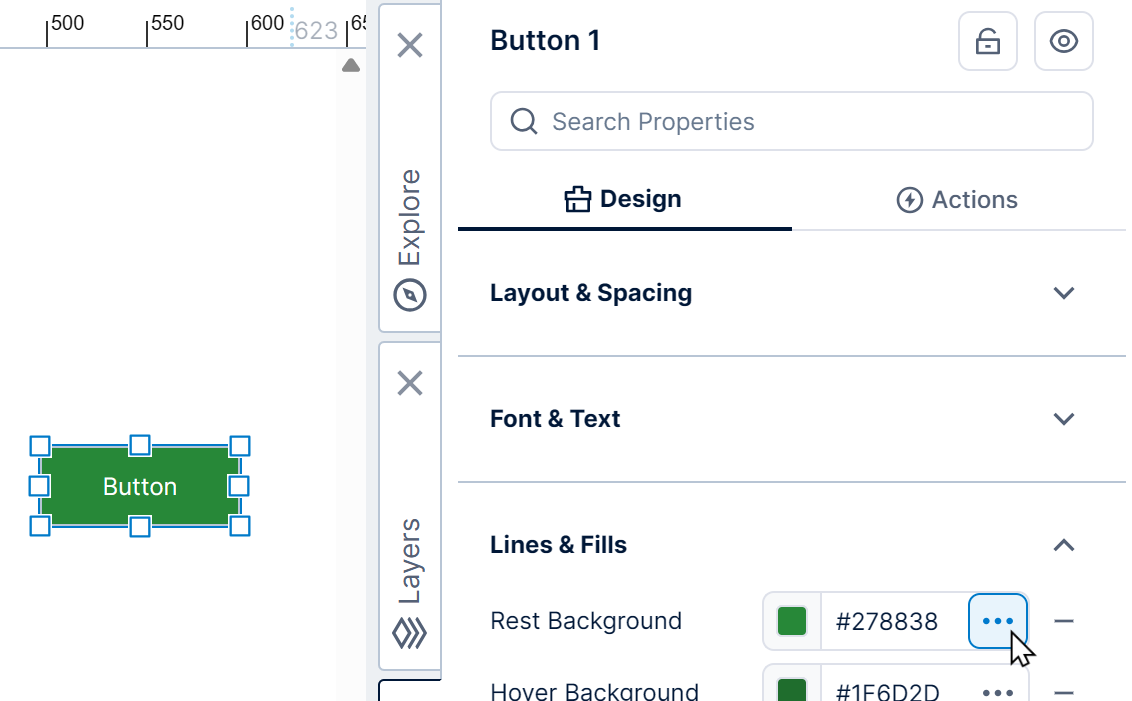 Open Rest Background property options
