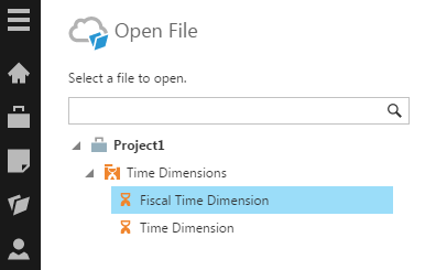 Select the new default time dimension