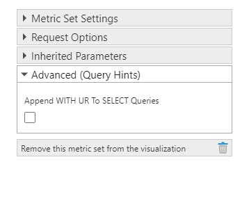 Select WITH UR query hint