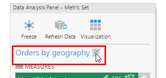 Edit metric set