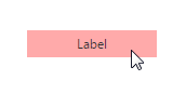 Label after click